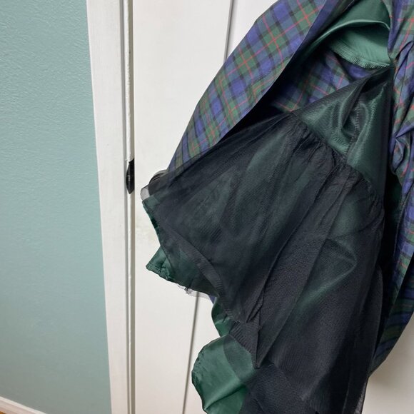 Tommy Hilfiger Silk Plaid Midi Dress - Picture 9 of 10